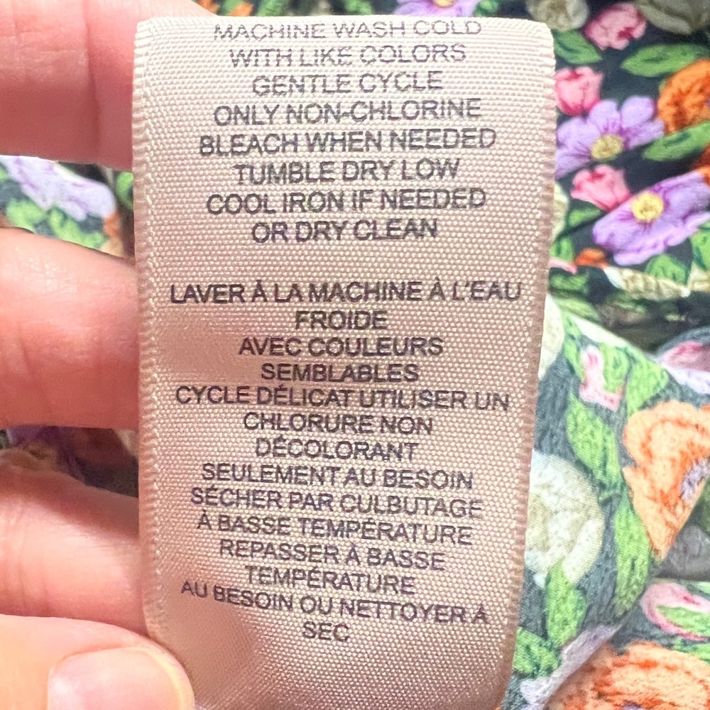 Philosophy Republic Clothing Floral Maxi Skirt Black Purple Orange Size Medium - Picture 5 of 5